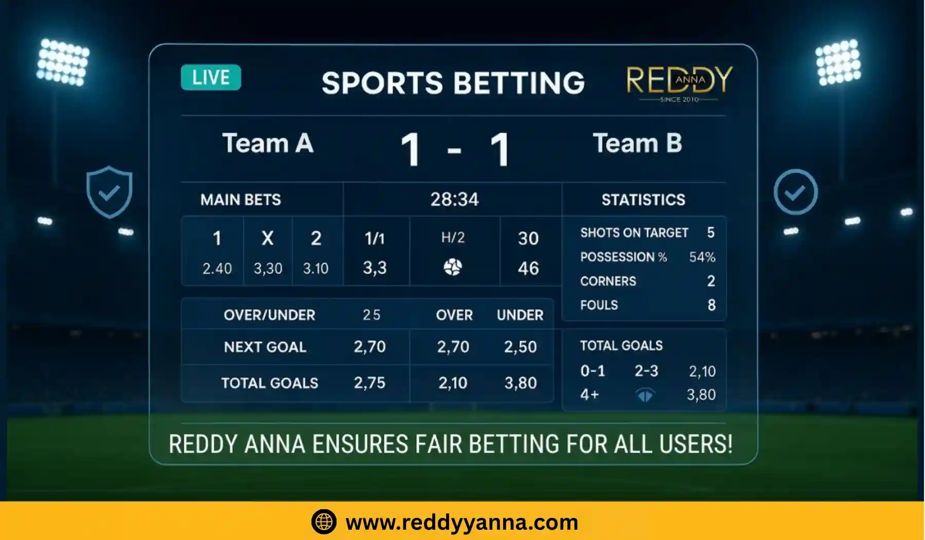 reddy anna fair betting
